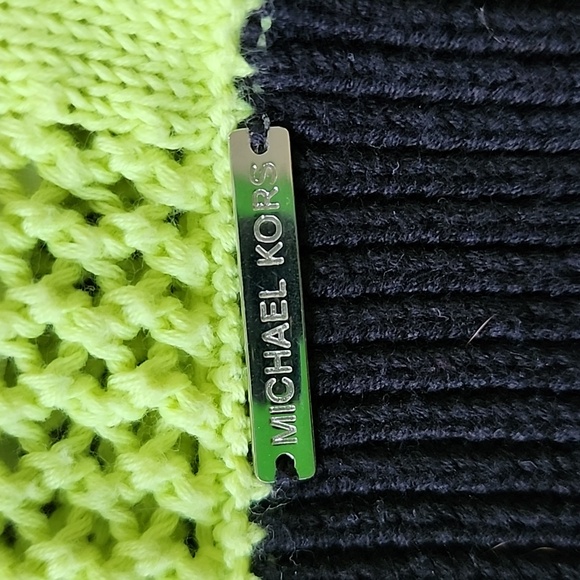 Michael Kors line green yellow and black sweater - Picture 3 of 3